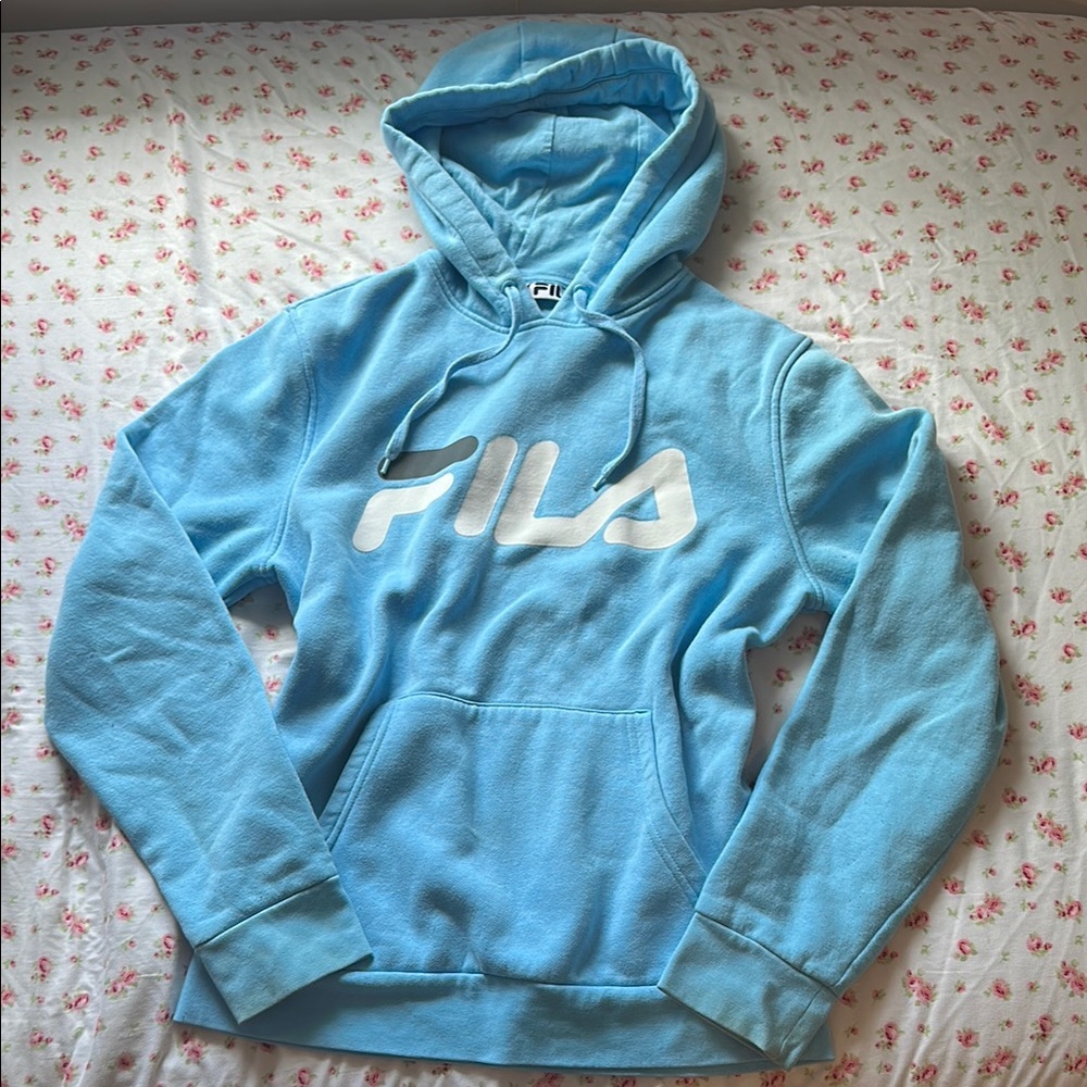 Blue Fila hoodie